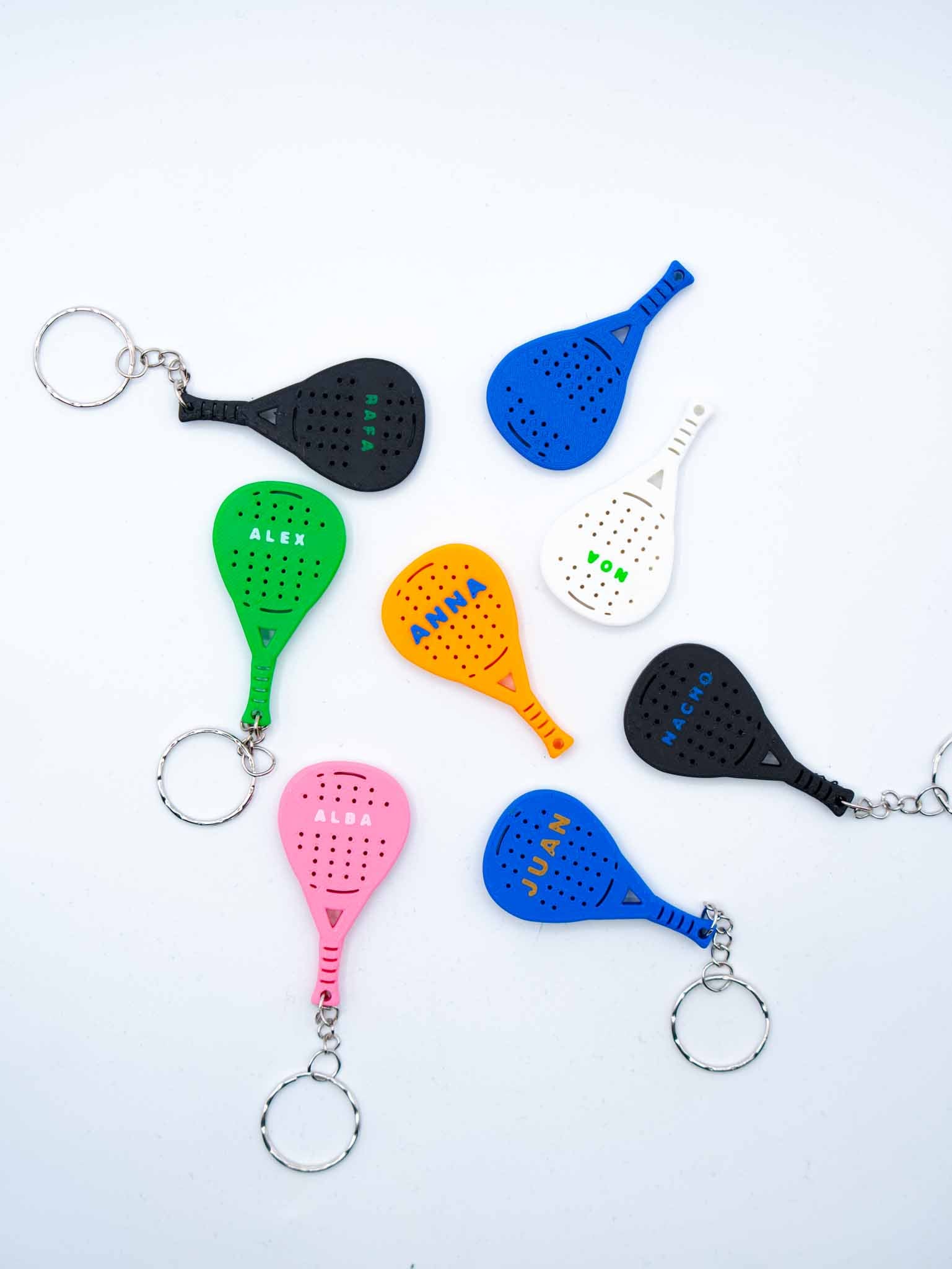 Llaveros Padel con Nombre Personalizado