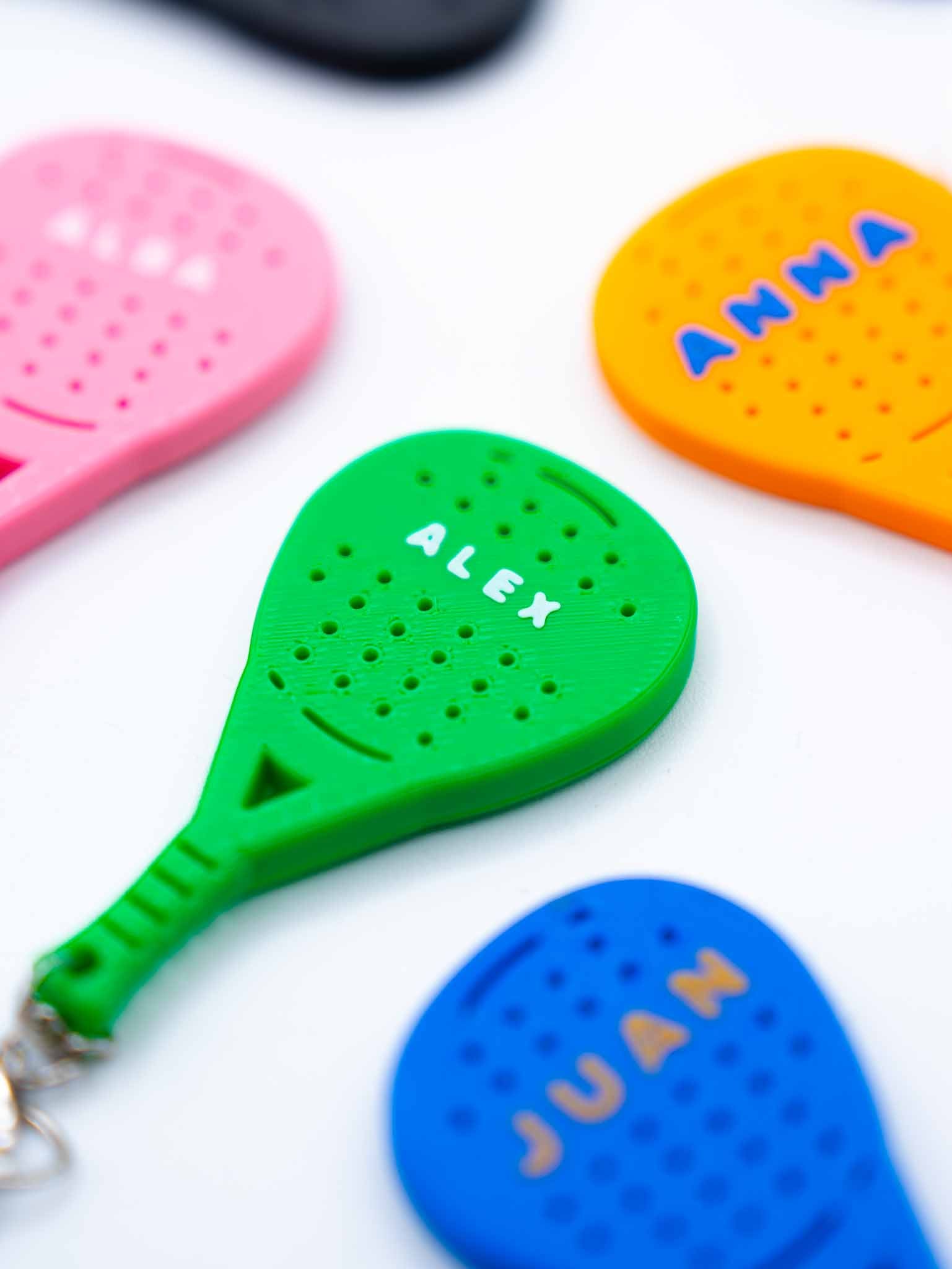 Llaveros Padel con Nombre Personalizado