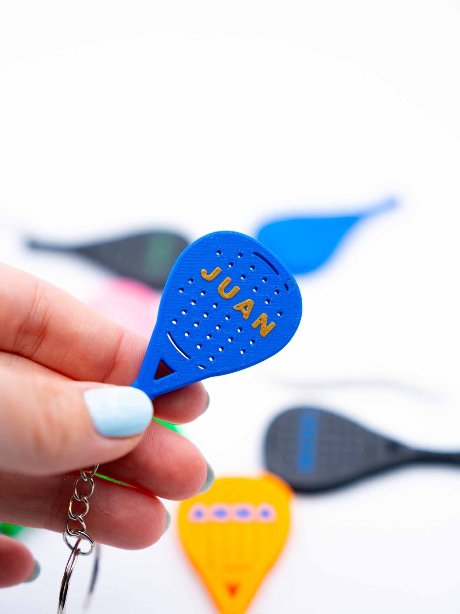 Llaveros Padel con Nombre Personalizado